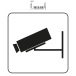Zelfklevend paneel c-amera bewaking 20cm/ St.