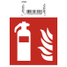 Non-slip adhesive PVC panel Fire extinguisher 10x10 cm/ Pc.