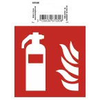 Panneau PVC adhésif antidérapant Extincteur 10x10 cm/ Pce