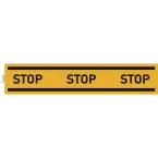 Zelfk. paneel stop v-erplicht geel 100cm/ St.