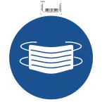 Zelfklevend paneel m-asker verplicht 20cm/ St.