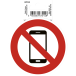 Panneau PVC adhésif antidérapant Téléphone mobile interdit 10 cm/ Pce