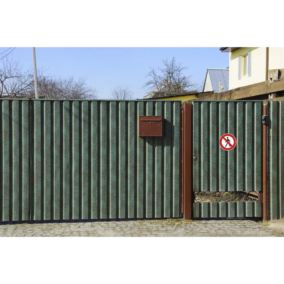 Zelfk paneel wandel/-circul verboden...