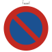 Zelfklevend paneel n-iet parkeren 30cm/ St.