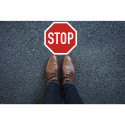 Panneau PVC adhésif antidérapant Stop 30 cm/ Pce