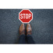 Panneau PVC adhésif antidérapant Stop 30 cm/ Pce