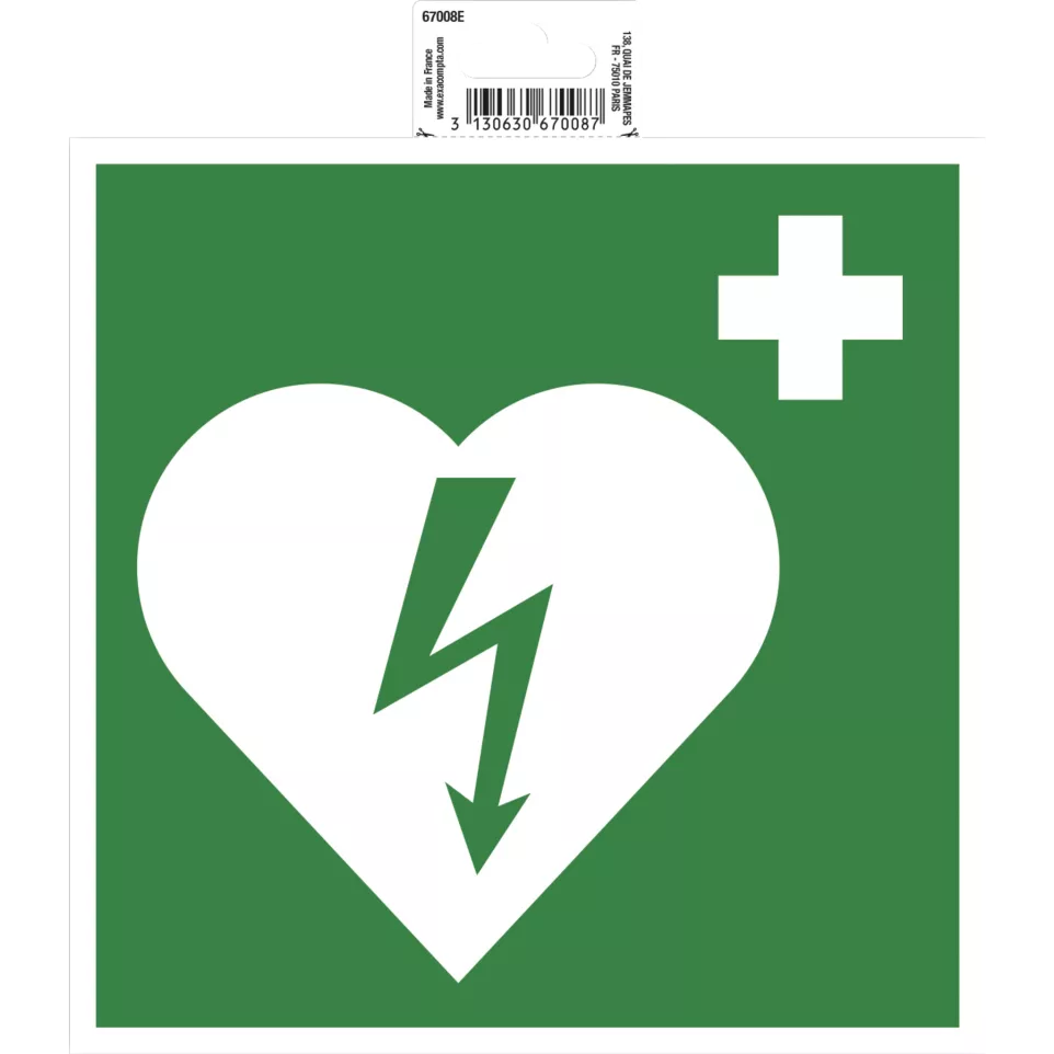 Zelfklevend paneel d-efibrillator...