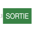 Panneau adhésif sortie 35cm FR-/ Pce