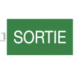 Panneau adhésif sortie 35cm FR-/ Pce