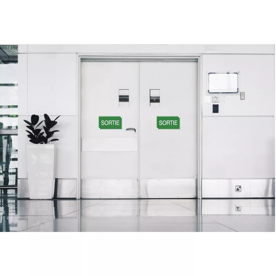 Non-slip adhesive PVC panel Exit...