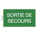 Panneau adhésif issu-e de secours 35cm FR/ Pce