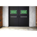 Adhesive panel emergency exit 35x20 cm/ Pc.