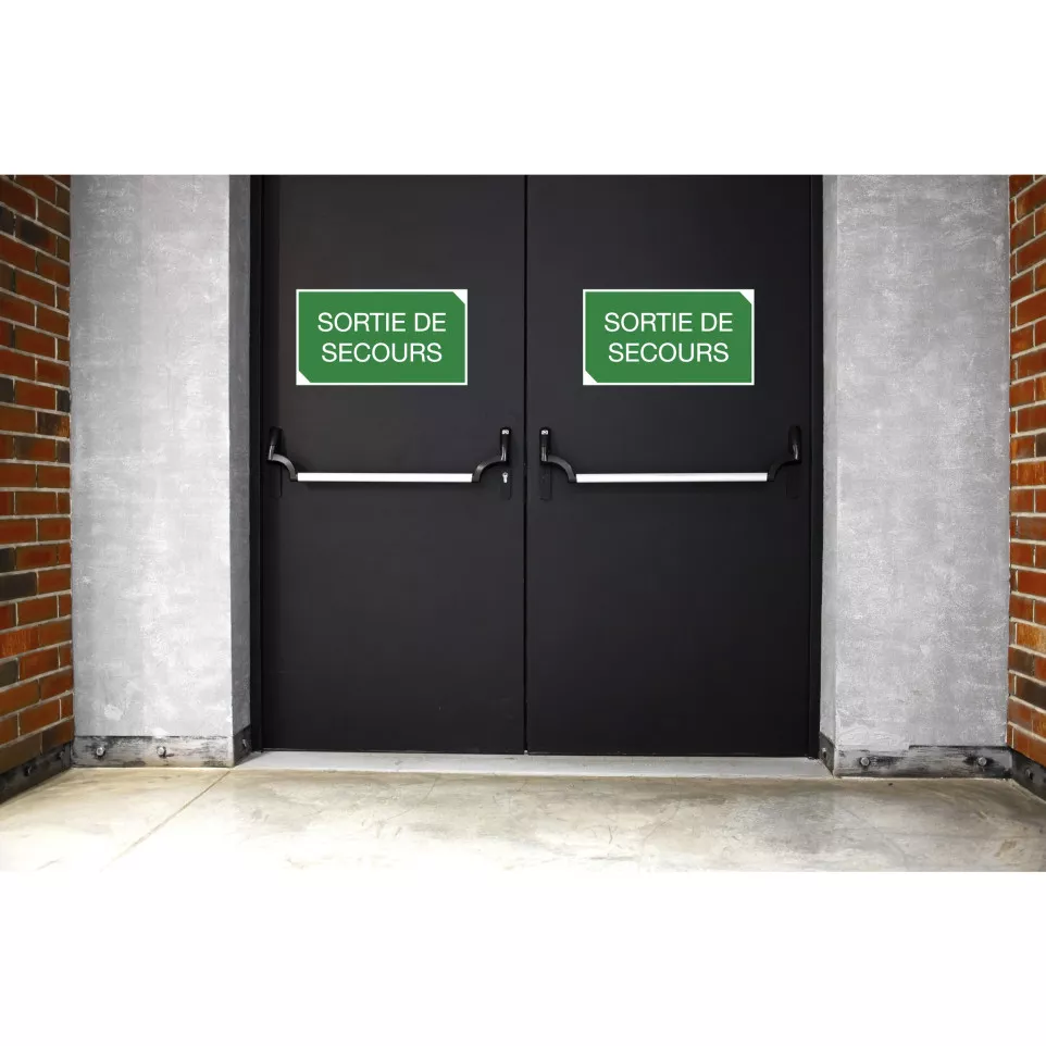 Adhesive panel emergency exit 35x20...