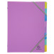 Exacompta Forever Young Recycled Multipart Files, 3 flaps 8 part, A4 PP/ Pc.