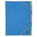 Exacompta Forever Young Recycled Multipart Files, 3 flaps 8 part, A4 PP/ Pc.