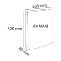 Classeur 4 anneaux 30mm polypropylène Forever Young - A4 Maxi/ Pce
