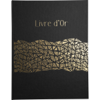 Guest book 100 pages gold...