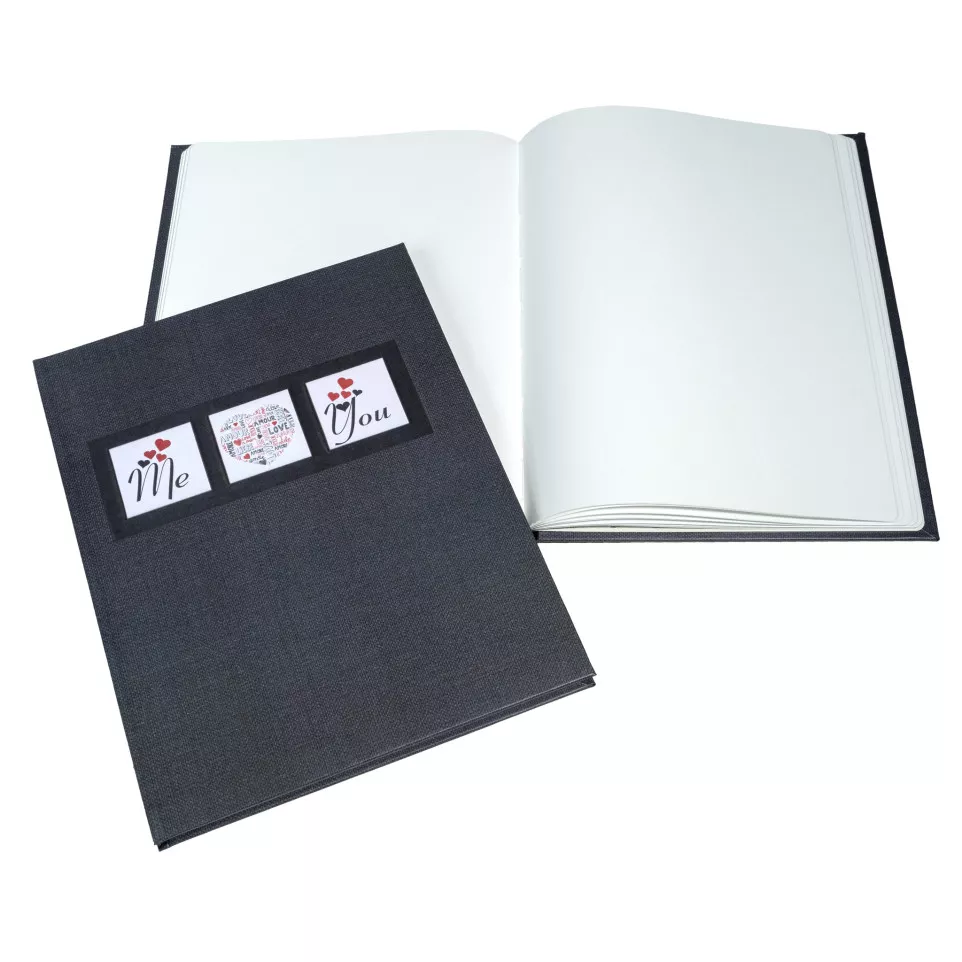 Me&You Guest book 100 pages Silver,...