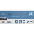 Bobine pour tickets de caisse 80x80mm - 76m - 1 pli thermique 52g/m2 - Safe Contact./ Pce
