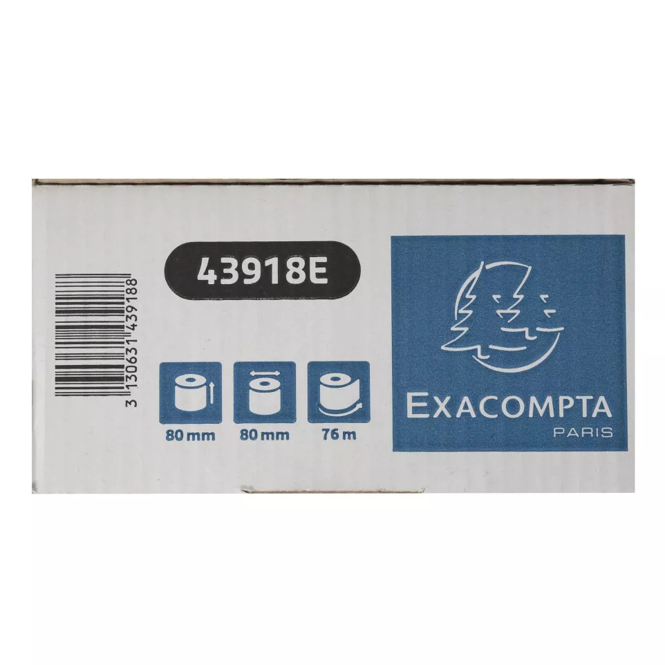Bobine pour tickets de caisse 80x80mm...