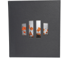 Fotoalbum 60p Zwart-29x32cm MILANO Zwart/ St.