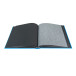 Fotoalbum 60p zwart-29x32cm MILANO Blauw/ St.