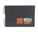Wirebound album 50 pages Black 32x22cm MILANO/ Pc.