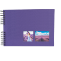 Fotoalb spir 50pZw 3-2x22cm MILANO Paarse/ St.