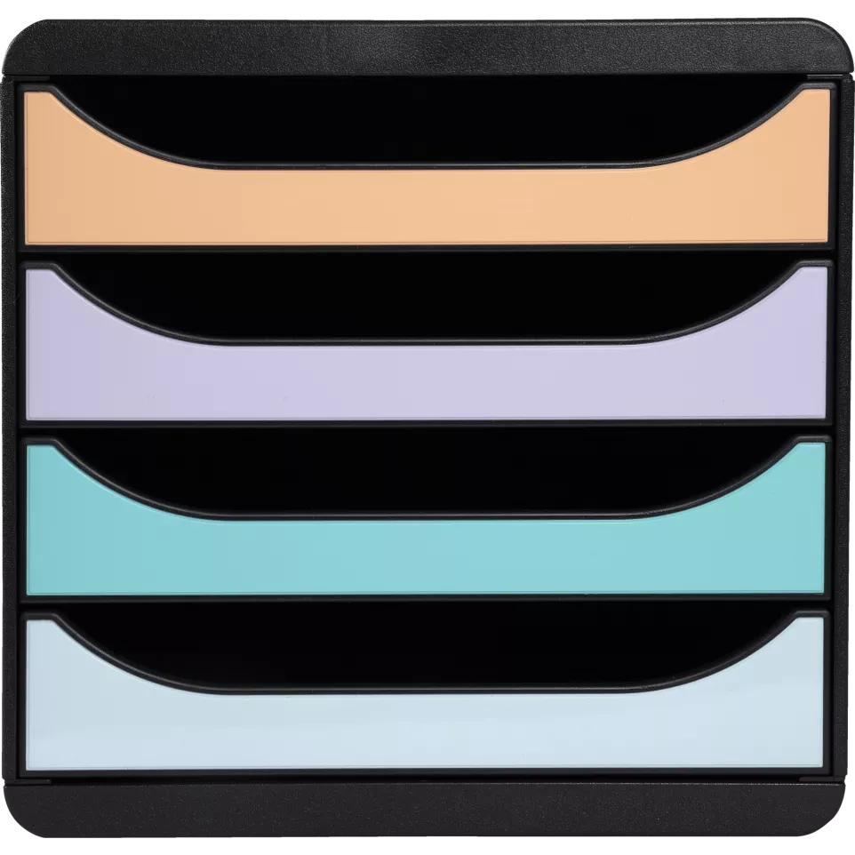 BIG-BOX Pastel zwart/pastel glossy-/ St.