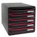 Module de classement Big Box Plus 5 tiroirs Black Office/ Pce