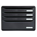 Module de classement Big Box Plus horizon 4 tiroirs Ecoblack/ Pce