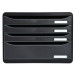 Module de classement Big Box Plus horizon 4 tiroirs Ecoblack/ Pce