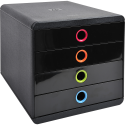 Module de classement Pop-Box 4 tiroirs Black Office/ Pce