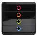 Module de classement Pop-Box 4 tiroirs Black Office/ Pce