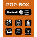 Pop-Box Black Office- zwart/harlekijn/ St.