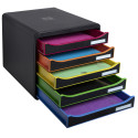 Module de classement Big Box Plus 5 tiroirs Black Office/ Pce
