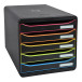 Module de classement Big Box Plus 5 tiroirs Black Office/ Pce