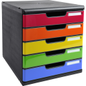 MODULO A4 5 draw black/harlequin glossy/ Pc.