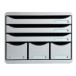 STORE-BOX MAXI 6 draw. Office light grey/ Pc.