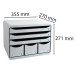 STORE-BOX MAXI 6 draw. Office light grey/ Pc.