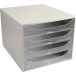 ECOBOX set 4draw. OFFICE grey/night blue/ Pc.
