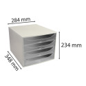 Module de classement Ecobox Office 4 tiroirs/ Pce