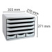 STORE-BOX MINI 7 draw. Office light grey/ Pc.