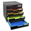 Module de classement Modulo Black Office 5 tiroirs fermés/ Pce