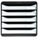 BIG BOX PLUS Glossy-zwart/wit glossy/ St.