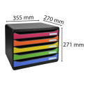 Module de classement Big Box Plus horizon 5 tiroirs Glossy/ Pce
