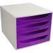 Module de classement Ecobox Linicolor 4 tiroirs/ Pce