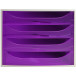 ECOBOX A4+ 4 laden g-rijs/violet transp/ St.