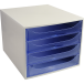 ECOBOX 4draw.Linicolor grey/harlequin tr/ Pc.
