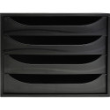 ECOBOX 4 laden ECOBlack zwart-ack  pallet32 zwart/ St.